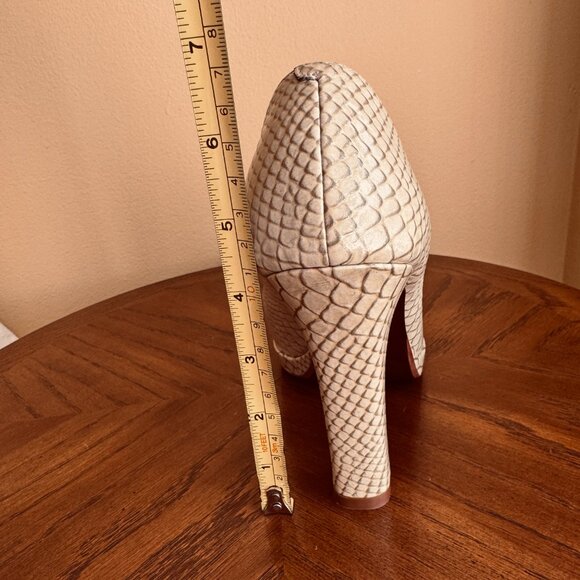 Cole Haan Gold Tanya Python Print Pumps Size 8 - Picture 5 of 9